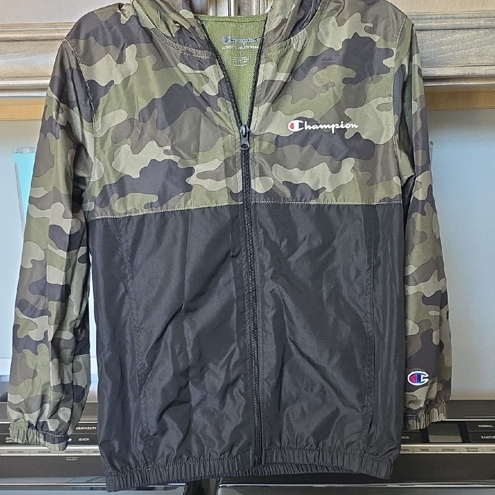 Champion Kids Camouflage and Black Raincoat